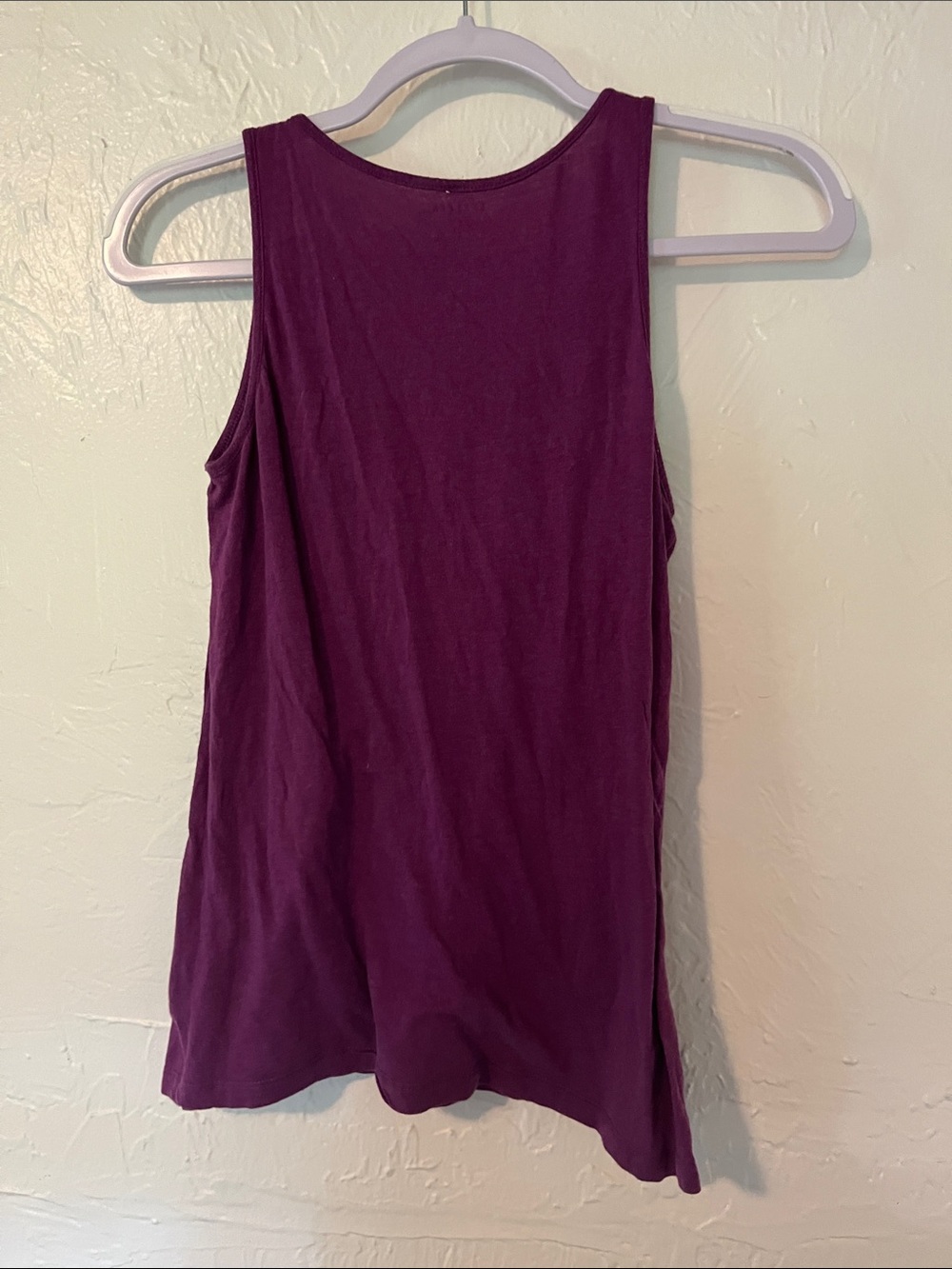 Express Plum Ruffle Front Tank Top - Picture 4 of 4